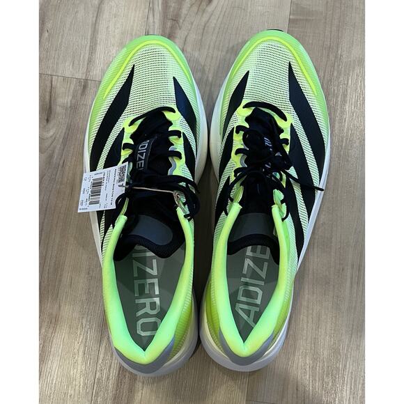 Adidas Adizero Boston 13 Lucid Lemon Black Size 12 NEW WITH ORIGINAL BOX main image 10